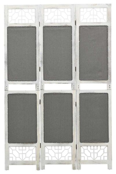 Szürke 3 paneles szövetparaván 105 x 165 cm