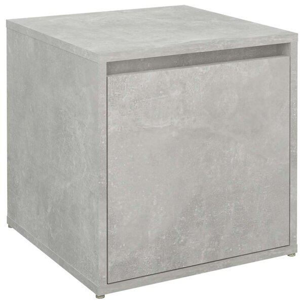 Betonszürke szerelt fa tárolódoboz 40,5 x 40 x 40 cm