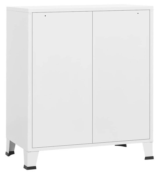 Fehér fém ipari fiókos szekrény 78 x 40 x 93 cm