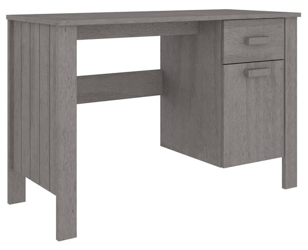 HAMAR világosszürke tömör fenyőfa íróasztal 113 x 50 x 75 cm