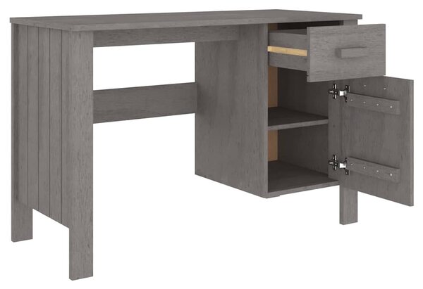 HAMAR világosszürke tömör fenyőfa íróasztal 113 x 50 x 75 cm