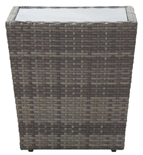 VidaXL Kerti Bisztrószett - 5 részes - Szürke Polyrattan