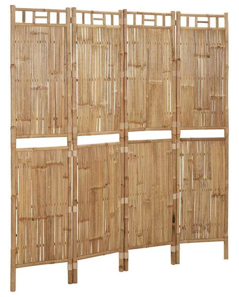 4 paneles bambusz térelválasztó 160 x 180 cm