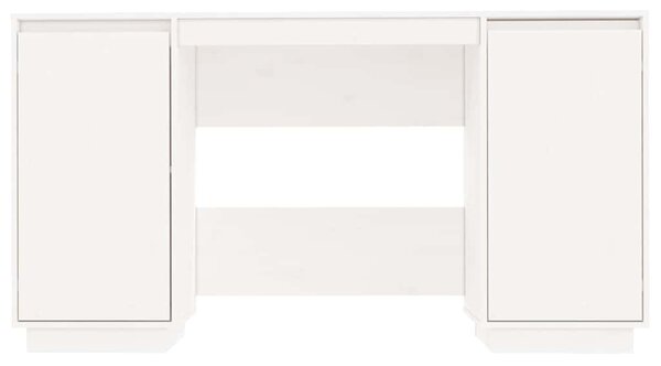 Fehér tömör fenyőfa íróasztal 140 x 50 x 75 cm