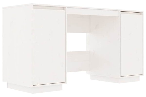 Fehér tömör fenyőfa íróasztal 140 x 50 x 75 cm