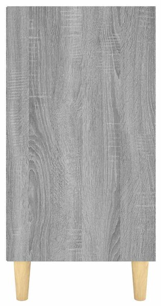Szürke sonoma színű szerelt fa tálalószekrény 103,5x35x70 cm
