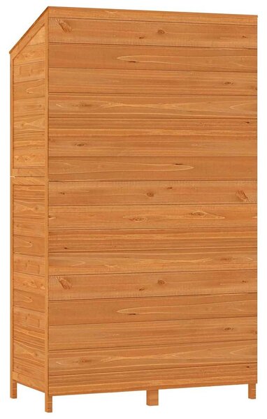 Barna tömör fenyőfa kerti fészer 102x52x174,5 cm