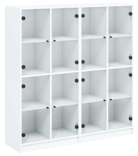VidaXL Fa Könyvespolc - 16 Rekesz - 136x37x142 cm