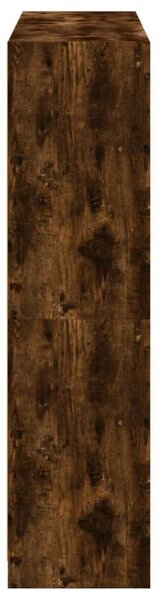 VidaXL Fa Könyvespolc - Füstös Tölgy - 136x37x142 cm
