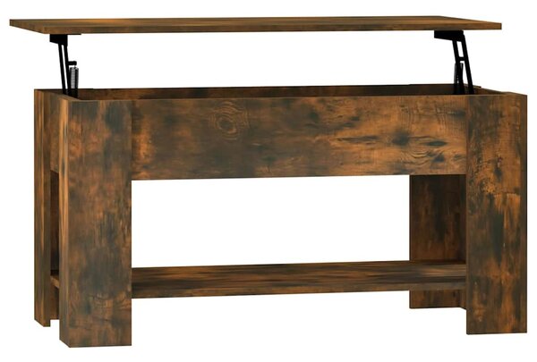Füstös tölgy színű szerelt fa dohányzóasztal 101 x 49 x 52 cm