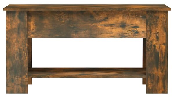 Füstös tölgy színű szerelt fa dohányzóasztal 101 x 49 x 52 cm