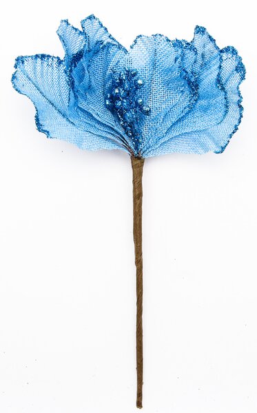 Kék művirág 20,5 x17 cm