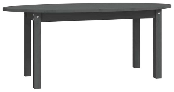 Szürke tömör fenyőfa dohányzóasztal 110 x 55 x 45 cm