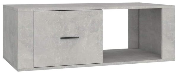 Betonszürke szerelt fa dohányzóasztal 100x50,5x35 cm