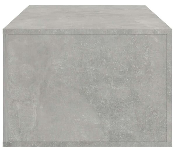 Betonszürke szerelt fa dohányzóasztal 100x50,5x35 cm