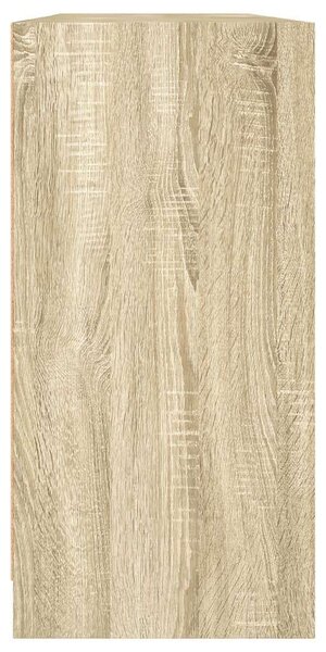 VidaXL Fa Könyvespolc - 12 Rekesz - 204x37x75 cm