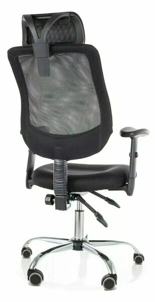 Fekete irodai szék FLEXISEAT Q-118RC