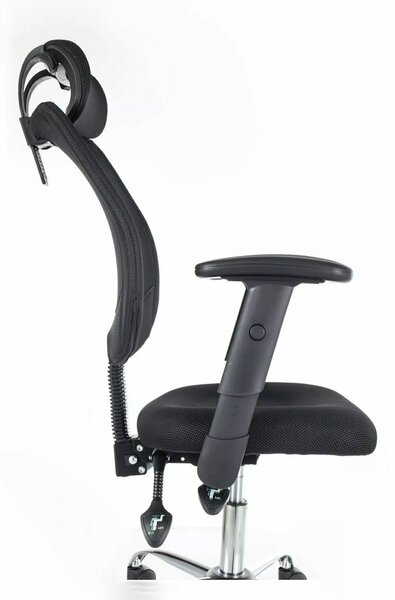 Fekete irodai szék FLEXISEAT Q-118RC