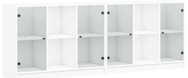 VidaXL Fa Könyvespolc - 12 Rekesz - 204cm