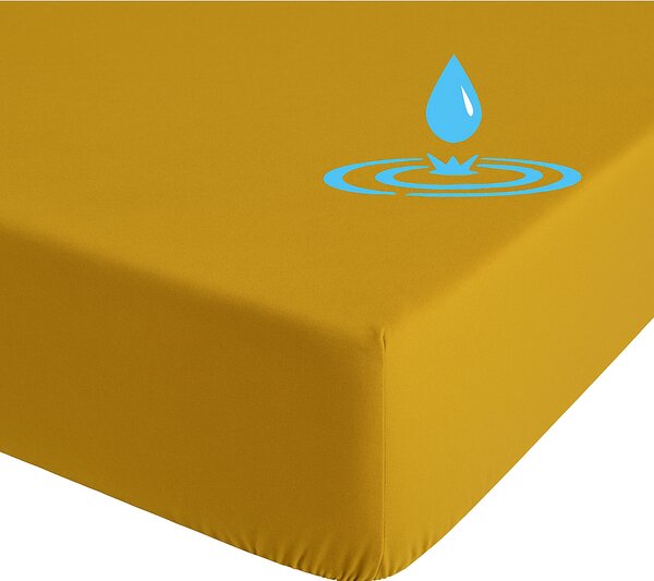 Jersey vízálló sztreccs lepedő MUSTÁROS Méretek: 60x120 cm
