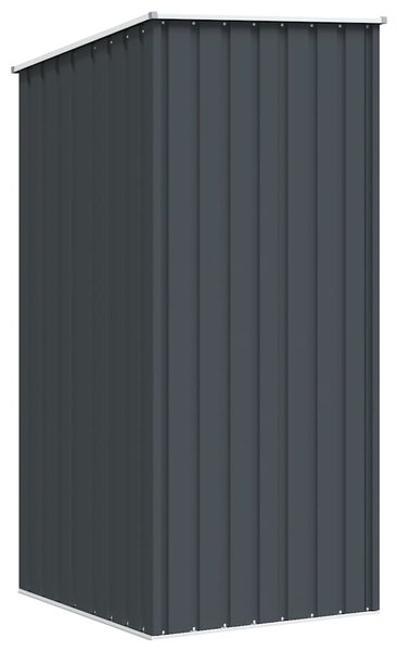 Antracitszürke horganyzott acél kerti fészer 87 x 98 x 159 cm