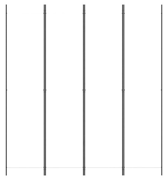4 paneles fehér szövet térelválasztó 200x220 cm