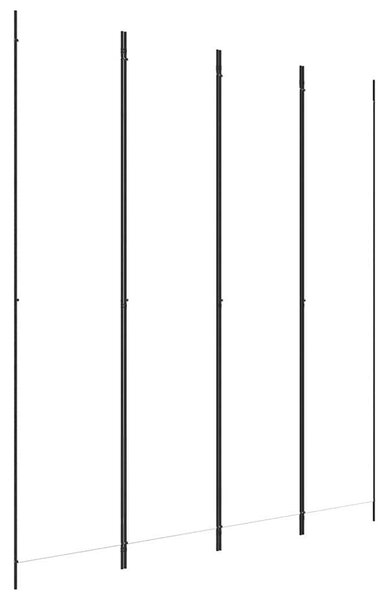 4 paneles fehér szövet térelválasztó 200x220 cm