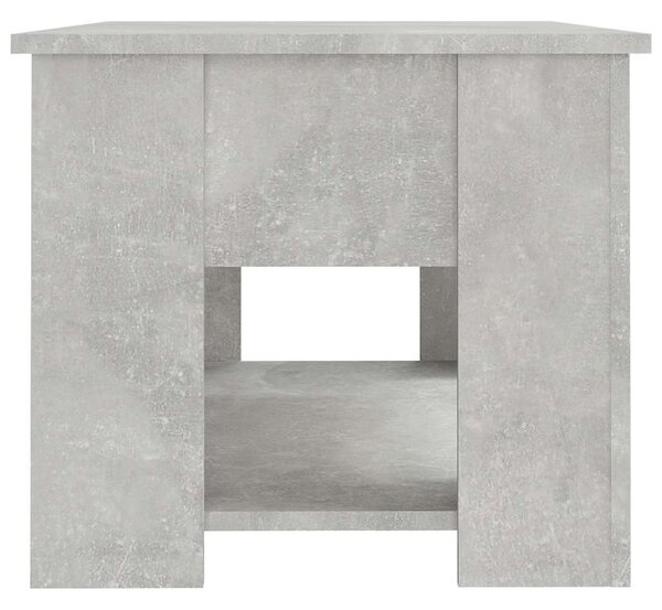 Betonszürke szerelt fa dohányzóasztal 79x49x41 cm