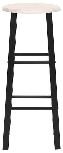 2 db fekete MDF bárszék