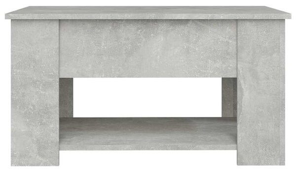 Betonszürke szerelt fa dohányzóasztal 79x49x41 cm