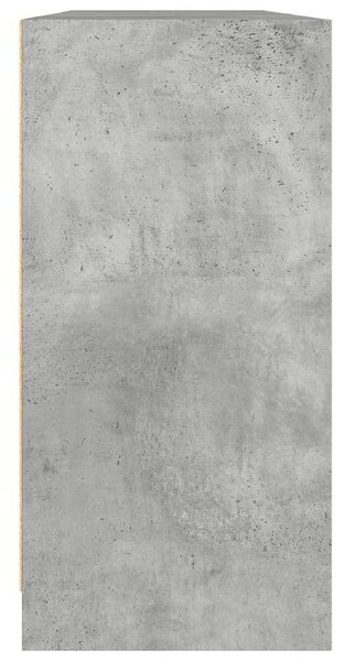 VidaXL Könyvespolc - 12 Rekeszes - Betonszürke - 204x37x75 cm
