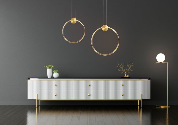 Mennyezeti lámpa LED APP1394-CP OLD GOLD 30cm