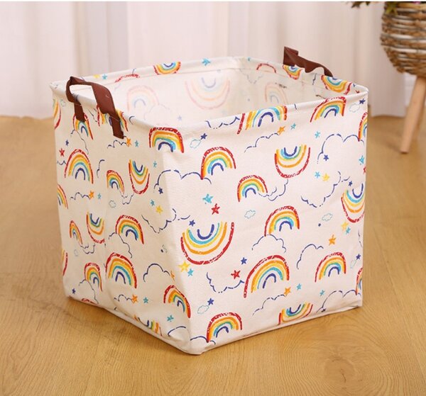 RAINBOW rózsaszín játékkosár