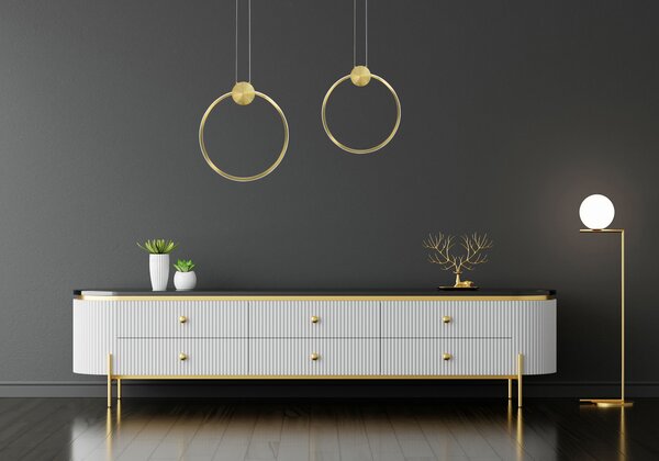 Mennyezeti lámpa LED APP1396-CP GOLD 40cm