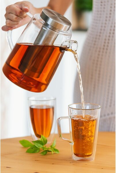 Üveg teáskanna, 1,5 l - Vialli Design