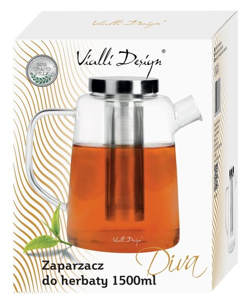 Üveg teáskanna, 1,5 l - Vialli Design