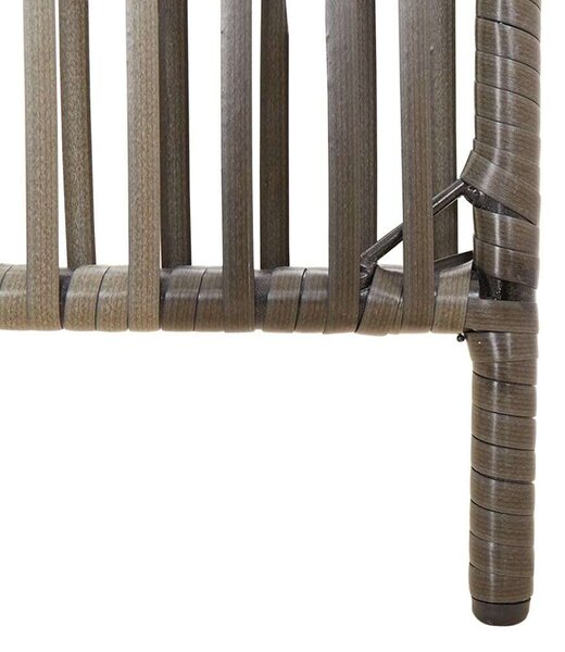 VidaXL Polyrattan Térelválasztó - 5 Panel - Szürke - 245x200cm