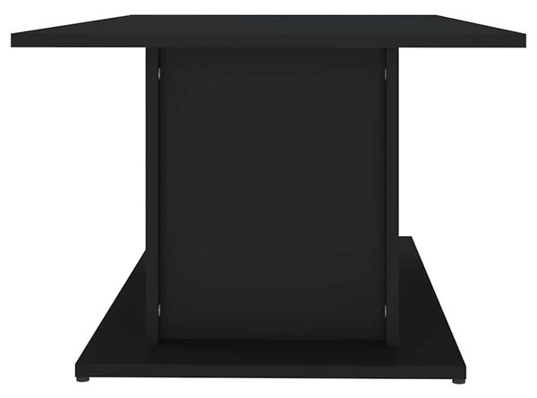 Fekete szerelt fa dohányzóasztal 102x55,5x40 cm