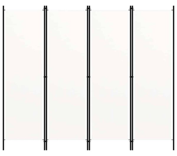 Fehér 4 paneles paraván 200 x 180 cm