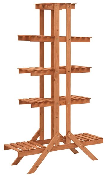 Tömör fenyőfa virágtartó állvány 83 x 25 x 132 cm
