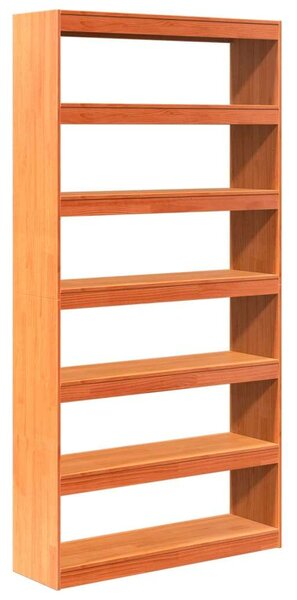 VidaXL tömör fenyőfa könyvszekrény/térelválasztó 100 x 30 x 199,5 cm