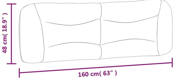 Fekete Fejtámla Párna - 160 cm
