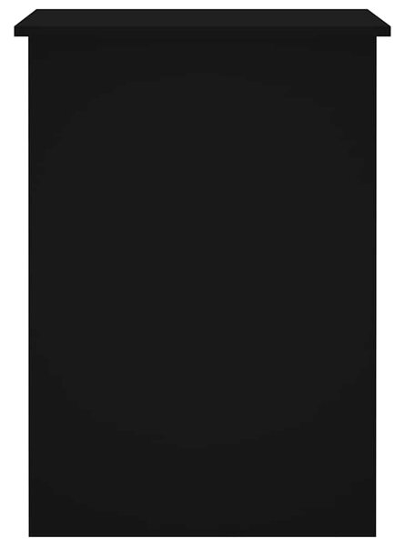 Fekete szerelt fa íróasztal 100x55x75 cm