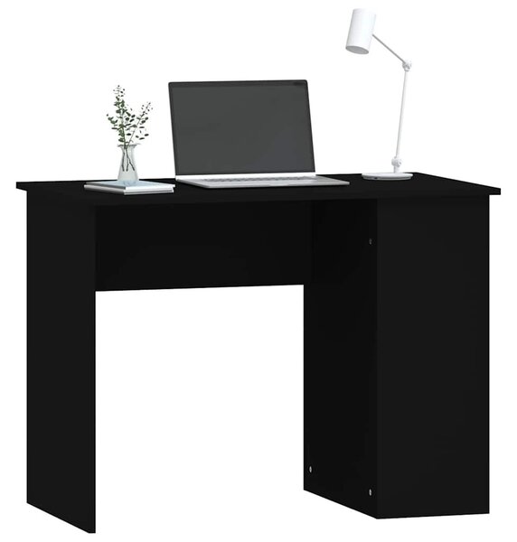 Fekete szerelt fa íróasztal 100x55x75 cm