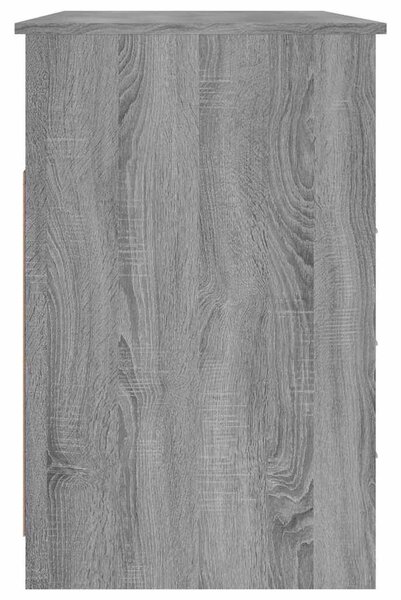 Szürke sonoma színű szerelt fa íróasztal 102x50x76 cm