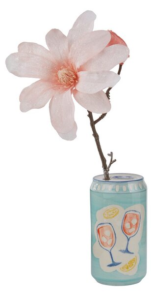 BEVERAGE kerámia váza 12 cm , kék