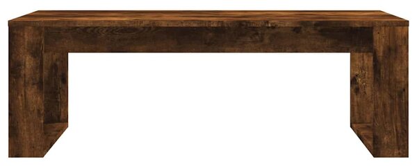Füstös tölgy színű szerelt fa dohányzóasztal 102x50x35 cm