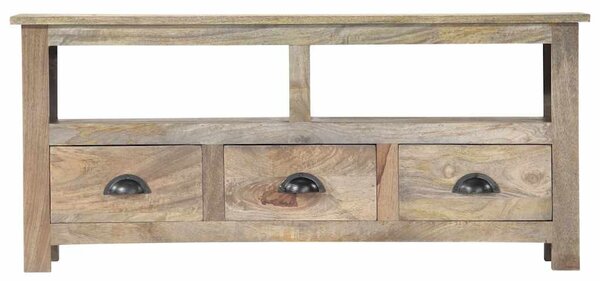 Tömör mangófa TV-szekrény 110 x 30 x 50 cm
