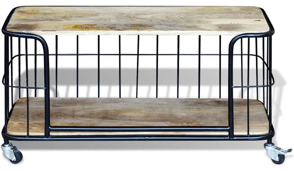 100x40x45 cm tömör mangófa TV szekrény