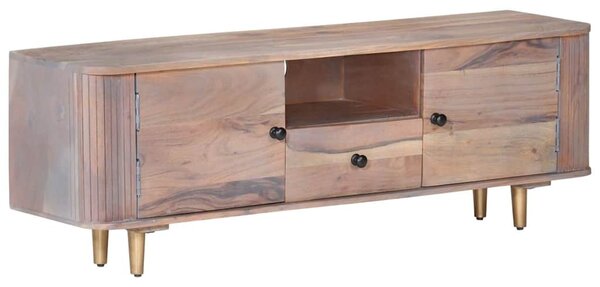 Tömör akácfa TV-szekrény 118 x 30 x 40 cm